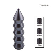 Load image into Gallery viewer, 5.7inch 14.6cm Gear Shift Knob Pointed End Cone Manual Transmission Aluminum Shifter Lever Knob Gear Bamboo Style
