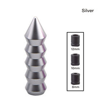 Load image into Gallery viewer, 5.7inch 14.6cm Gear Shift Knob Pointed End Cone Manual Transmission Aluminum Shifter Lever Knob Gear Bamboo Style
