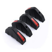 Load image into Gallery viewer, 4pcs Universal Car Modified Rear Bumper Diffuser Spoiler Black＆Red ABS Rear Bumper Lip Diffuser Wing Splitter Anti-collision
