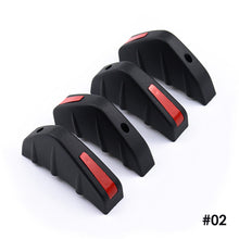 Load image into Gallery viewer, 4pcs Universal Car Modified Rear Bumper Diffuser Spoiler Black＆Red ABS Rear Bumper Lip Diffuser Wing Splitter Anti-collision

