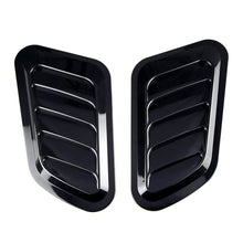 Load image into Gallery viewer, 2Pcs Universal Car Decorative Cell Air Flow Intake Hood Scoop Bonnet Carbon Fiber Vent Cover Stickers Decoration Styling
