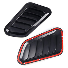 Load image into Gallery viewer, 2Pcs Universal Car Decorative Cell Air Flow Intake Hood Scoop Bonnet Carbon Fiber Vent Cover Stickers Decoration Styling
