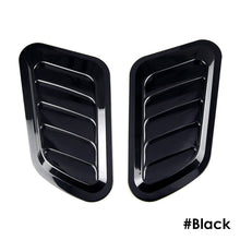 Load image into Gallery viewer, 2Pcs Universal Car Decorative Cell Air Flow Intake Hood Scoop Bonnet Carbon Fiber Vent Cover Stickers Decoration Styling
