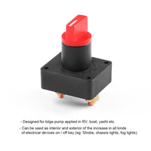 Load image into Gallery viewer, 12V 100A Battery Isolator Disconnect Cut Off Switch Portable Waterproof Auto Car Truck Yacht Boat Camper Battery Cut Off Power
