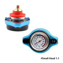 Load image into Gallery viewer, 0.9Bar 1.1Bar 1.3 Bar Thermost Radiator Cap Tank Cover Water Temperature Gauge Cover Racing Car Big or Small Head
