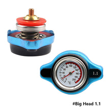 Load image into Gallery viewer, 0.9Bar 1.1Bar 1.3 Bar Thermost Radiator Cap Tank Cover Water Temperature Gauge Cover Racing Car Big or Small Head
