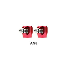 Load image into Gallery viewer, 2Pcs Hose Clamp AN4 AN6 AN8 AN10 Fuel Pipe Clip Oil Water Tube Hose Fittings Finisher Clamps Hex Finishers
