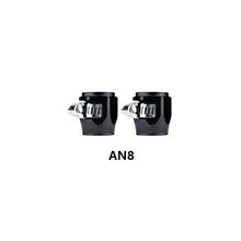 Load image into Gallery viewer, 2Pcs Hose Clamp AN4 AN6 AN8 AN10 Fuel Pipe Clip Oil Water Tube Hose Fittings Finisher Clamps Hex Finishers
