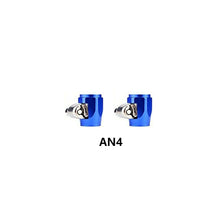 Load image into Gallery viewer, 2Pcs Hose Clamp AN4 AN6 AN8 AN10 Fuel Pipe Clip Oil Water Tube Hose Fittings Finisher Clamps Hex Finishers
