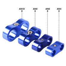 Load image into Gallery viewer, Universal Auto Part AN4 AN6 AN8 AN10 Billet Oil Fuel Water Hose Tube Seprator Divider Clamp Line Pipe Clamp Tubing Bracket Clamp
