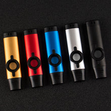 Load image into Gallery viewer, Professional Kazoo Metal Resin Kazu Flute Woodwind Instrument Wood Kazoo Diaphragm Mouth Music Gift Good Companion for Guitar
