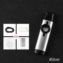 Load image into Gallery viewer, Professional Kazoo Metal Resin Kazu Flute Woodwind Instrument Wood Kazoo Diaphragm Mouth Music Gift Good Companion for Guitar
