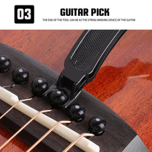 Load image into Gallery viewer, 3 in 1 Maintenance Guitar Tool Change String Peg Winder / Guitar String Winder / Guitar String Cutter / Pin Puller
