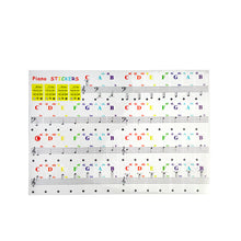 Load image into Gallery viewer, 49 / 61/ 76 / 88 Key Colorful Transparent Removable Piano Stickers Keyboards Detachable Music Decal Notes for Hand Roll Piano Eelectric Piano
