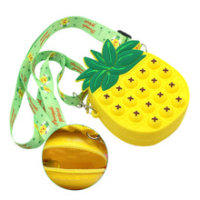 Load image into Gallery viewer, Pop It Sling Bag Unicorn Kids Bag Silicone Bag Strawberry Bag Fidget Bubble Push Stress Relief Toy Bag Kids Girls Cute Storage Bag
