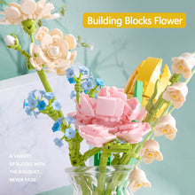 Load image into Gallery viewer, Flower Building Blocks Flower Bouquet 3D Model Toy Grils Ladies Birthday Gifts Rose Creative Room Decorate DIY Toys
