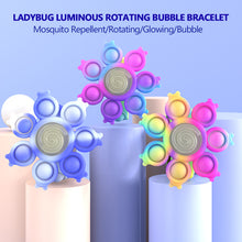 Load image into Gallery viewer, RGB Pop It Fidget Spinner Figets Toys Anti Stress Wristband Light Kids Bracelet Kawaii Push Bubble Kids Christmas Gifts
