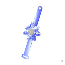 Load image into Gallery viewer, RGB Pop It Fidget Spinner Figets Toys Anti Stress Wristband Light Kids Bracelet Kawaii Push Bubble Kids Christmas Gifts
