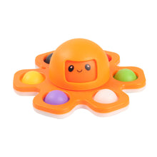 Load image into Gallery viewer, Pop It Stress Relief Silicone Interactive Flip Octopus Change Faces Spinner Push Pops Bubble Spinner Fidget Toys
