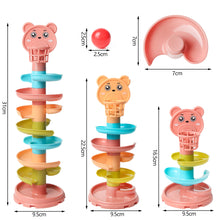 Load image into Gallery viewer, Baby Puzzle Kids Fun Track Turn Around 0-3 Years Old Track Rolling Ball Mental Sliding Ball Tower Early Education Assembling Diy Toys
