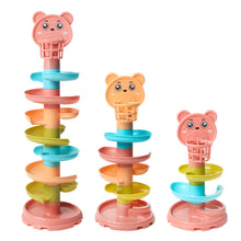 Load image into Gallery viewer, Baby Puzzle Kids Fun Track Turn Around 0-3 Years Old Track Rolling Ball Mental Sliding Ball Tower Early Education Assembling Diy Toys

