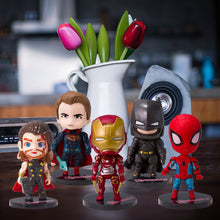 Load image into Gallery viewer, The Avengers Iron Man Batman Spiderman Marvel Justice League Alliance Doll Toys Action Figure Model Cake Decorations Gift for Children
