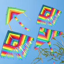 Load image into Gallery viewer, Colorful Rainbow Kite Long Tail Nylon Outdoor Kites Flying Toys For Children Kids Kite Surf
