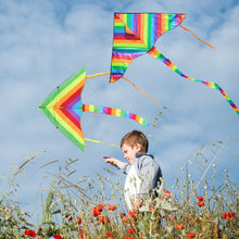 Load image into Gallery viewer, Colorful Rainbow Kite Long Tail Nylon Outdoor Kites Flying Toys For Children Kids Kite Surf
