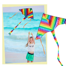 Load image into Gallery viewer, Colorful Rainbow Kite Long Tail Nylon Outdoor Kites Flying Toys For Children Kids Kite Surf
