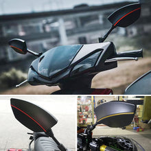 Load image into Gallery viewer, 2Pcs Universal Carbon Fiber Motorcycle Motorbike Rearview Rear View Side Mirror 10mm For Mavericks N series, Mavericks G series
