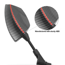 Load image into Gallery viewer, 2Pcs Universal Carbon Fiber Motorcycle Motorbike Rearview Rear View Side Mirror 10mm For Mavericks N series, Mavericks G series
