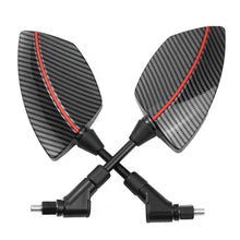 Load image into Gallery viewer, 2Pcs Universal Carbon Fiber Motorcycle Motorbike Rearview Rear View Side Mirror 10mm For Mavericks N series, Mavericks G series
