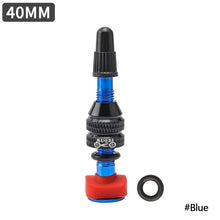 Load image into Gallery viewer, MTB Road Bicycle 40mm 60mm Tubeless Tire F/V Presta Valve Rim High Strength Aluminum Alloy Tire Core Valve
