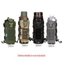 Load image into Gallery viewer, Portable Outdoor Tactical Molle Water Bottle Nylon Pouch 300ML-850ML Canteen Cover Holster Travel Kettle Bag With Molle System
