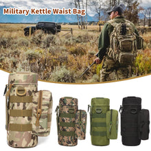 Load image into Gallery viewer, Tactical Molle Zipper Hunting Camo Water Bottle Pouches Mess Pouch Nylon Waterproof Waist Bag Outdoor Travel Sports Bottle Pouch
