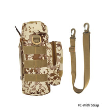 Load image into Gallery viewer, Tactical Molle Zipper Hunting Camo Water Bottle Pouches Mess Pouch Nylon Waterproof Waist Bag Outdoor Travel Sports Bottle Pouch
