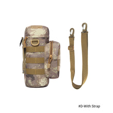 Load image into Gallery viewer, Tactical Molle Zipper Hunting Camo Water Bottle Pouches Mess Pouch Nylon Waterproof Waist Bag Outdoor Travel Sports Bottle Pouch
