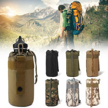 Load image into Gallery viewer, Tactical Hunting Water Bottle Bag Molle Kettle Pouch Holder Camping Cycling Bottle Bag Drawstring Pouch Bag

