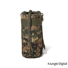 Load image into Gallery viewer, Tactical Hunting Water Bottle Bag Molle Kettle Pouch Holder Camping Cycling Bottle Bag Drawstring Pouch Bag
