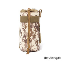Load image into Gallery viewer, Tactical Hunting Water Bottle Bag Molle Kettle Pouch Holder Camping Cycling Bottle Bag Drawstring Pouch Bag
