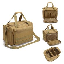 Load image into Gallery viewer, 600*900D Tactical Range Bag Molle System Waterproof Gun Shooting Pistol Case Pack Khaki Hunting Accessories Tools Bag Camping
