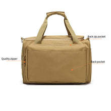Load image into Gallery viewer, 600*900D Tactical Range Bag Molle System Waterproof Gun Shooting Pistol Case Pack Khaki Hunting Accessories Tools Bag Camping
