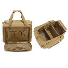 Load image into Gallery viewer, 600*900D Tactical Range Bag Molle System Waterproof Gun Shooting Pistol Case Pack Khaki Hunting Accessories Tools Bag Camping
