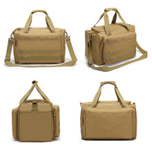 Load image into Gallery viewer, 600*900D Tactical Range Bag Molle System Waterproof Gun Shooting Pistol Case Pack Khaki Hunting Accessories Tools Bag Camping
