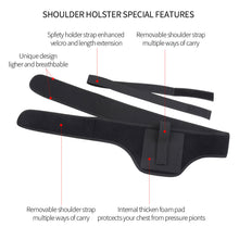 Load image into Gallery viewer, Tactical Concealed Pistol Right Left Hand Gun Holster Handgun Shoulder Pack Airsoft Hunting Holster Waist Belt Pouch
