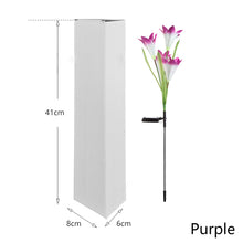 Load image into Gallery viewer, Lily Flowers Solar Light LED Fireworks Lamp Solar Powered Waterproof Outdoor Garden Light Lawn Automatic Lamp
