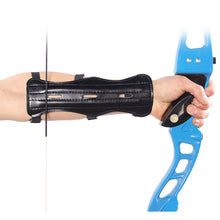 Load image into Gallery viewer, Adjustable Leather Archery Equipment Arm Guard Protection Forearm Bow Arrow Hunting Shooting Training Accessories Protector
