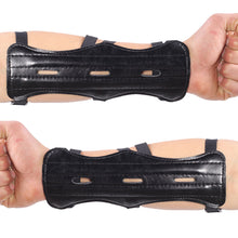 Load image into Gallery viewer, Adjustable Leather Archery Equipment Arm Guard Protection Forearm Bow Arrow Hunting Shooting Training Accessories Protector
