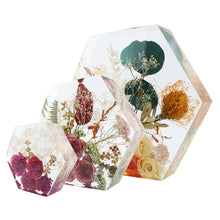 Load image into Gallery viewer, Large Hexagon Silicone Mold DIY Crystal Resin Bookend Mould Mirror Effect Book Stand Craft Mold Eposy Desk Decoration Ornament Tool

