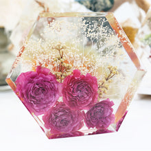 Load image into Gallery viewer, Large Hexagon Silicone Mold DIY Crystal Resin Bookend Mould Mirror Effect Book Stand Craft Mold Eposy Desk Decoration Ornament Tool
